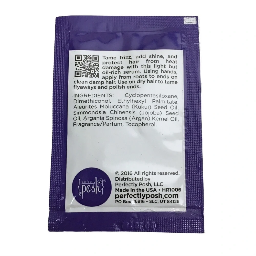 PERFECTLY POSH Enchantress Seductively Smoothing Hair Serum Samples 12 Packets